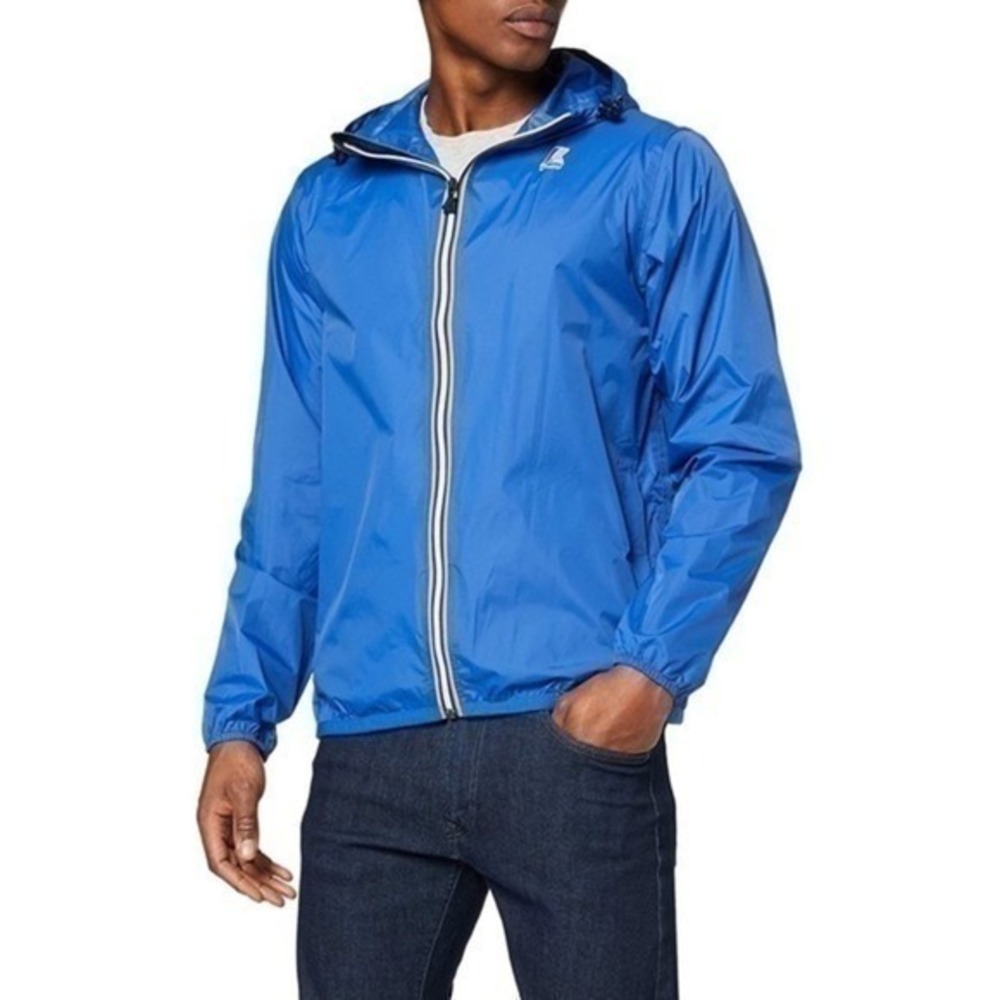 K-Way Le Vrai 2.1 Amiable Claude Waterproof Unisex Jacket In Blue Size XXXL NWT